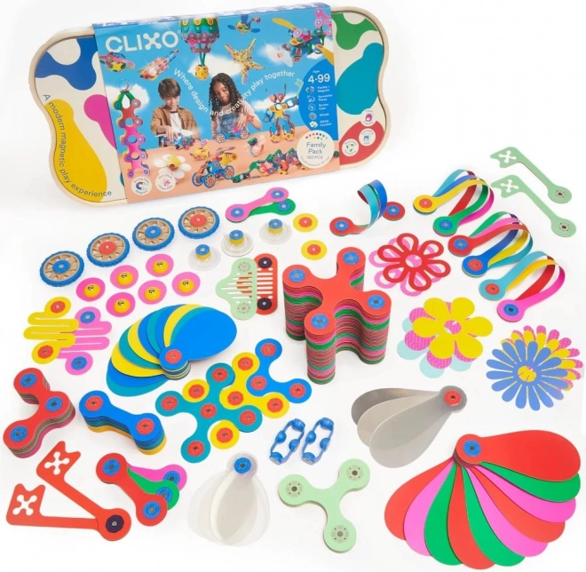 Magnetski set Clixo Family Pack - 150 dijelova