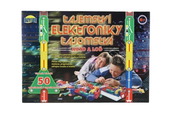 Tajna elektronike - Auto, brod 50 eksperimenata na baterije u kutiji 46,5x33,5x4cm od 6 godina