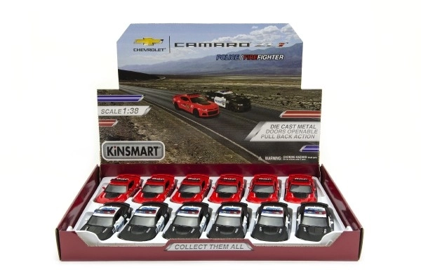 Auto Kinsmart Chevrolet Camaro policija/vatrogasci 12cm metal/plastika