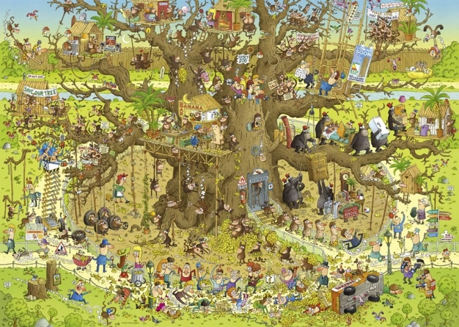 Heye puzzle Luda ZOO: Majmunska nastamba 1000 dijelova