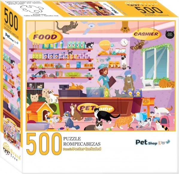 Puzzle Trgovina za kućne ljubimce 500 dijelova