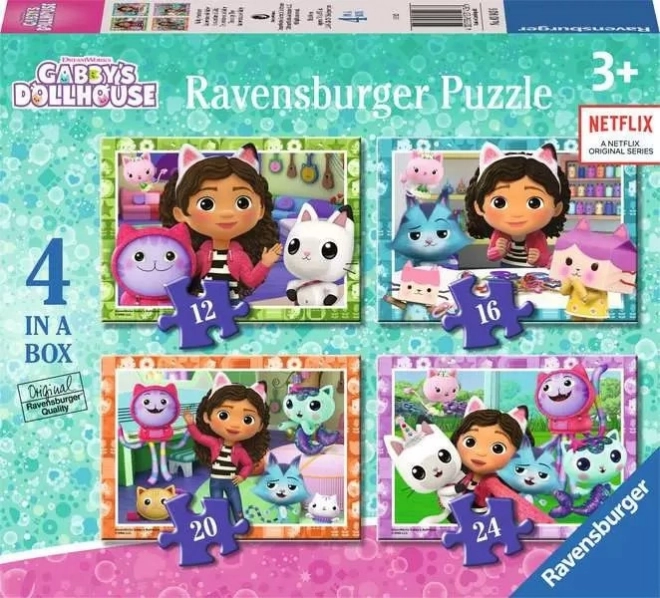 Puzzle 4u1 Gabbyjeva Mačja Kuća 12/16/20/24 dijelova