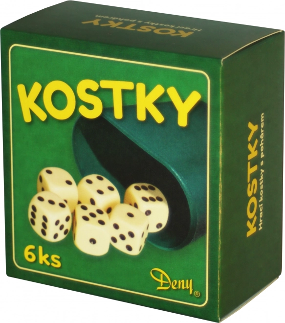 Kockice bijele 6 kom s čašicom u kutiji