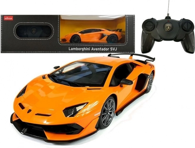Auto na daljinsko upravljanje Lamborghini Aventador Rastar 1:24 narančasta