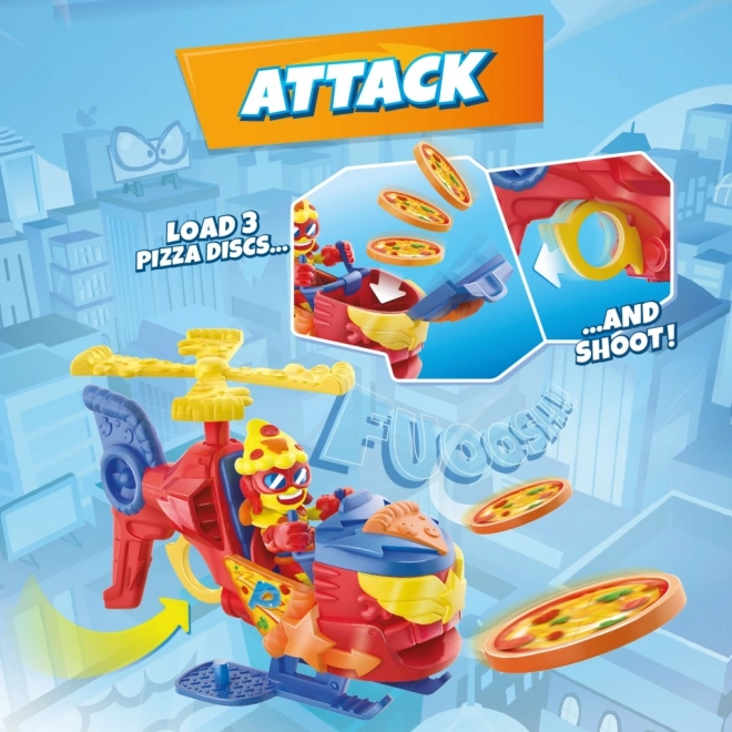 SuperThings Pizzacopter s lansirnim diskom