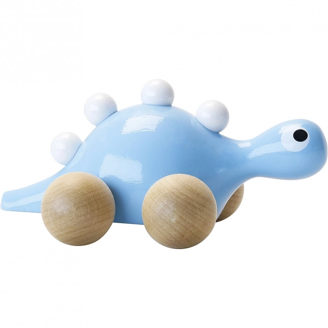 Drveni dinosaurus na kotačima Plavi