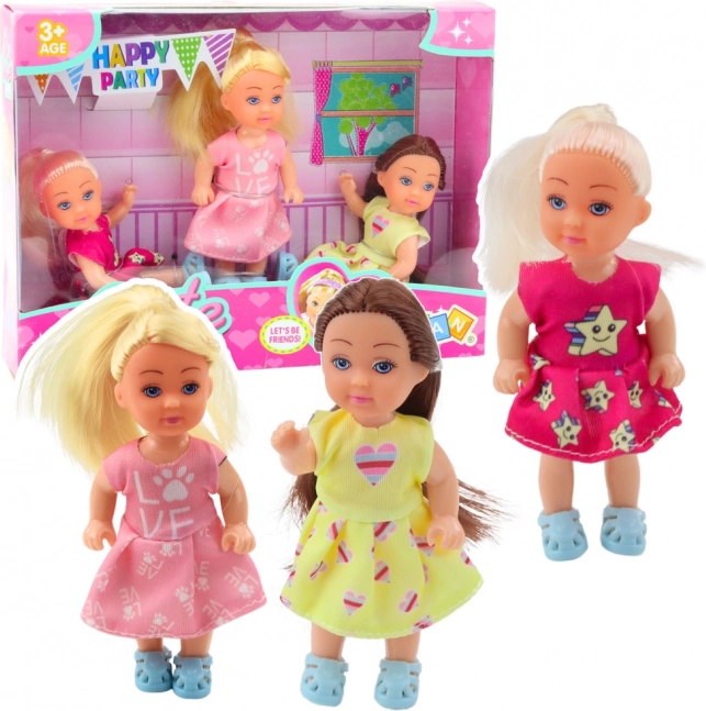 Set od 3 Mini Lutkice Za Rođendansku Zabavu