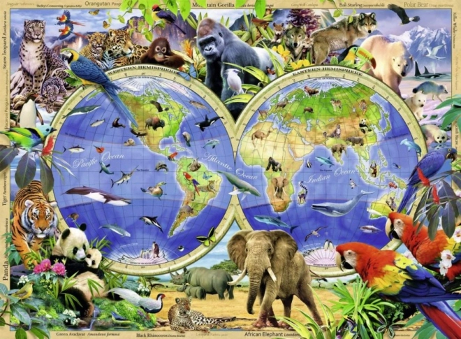 Ravensburger puzzle Svijet divljih životinja XXL 300 dijelova