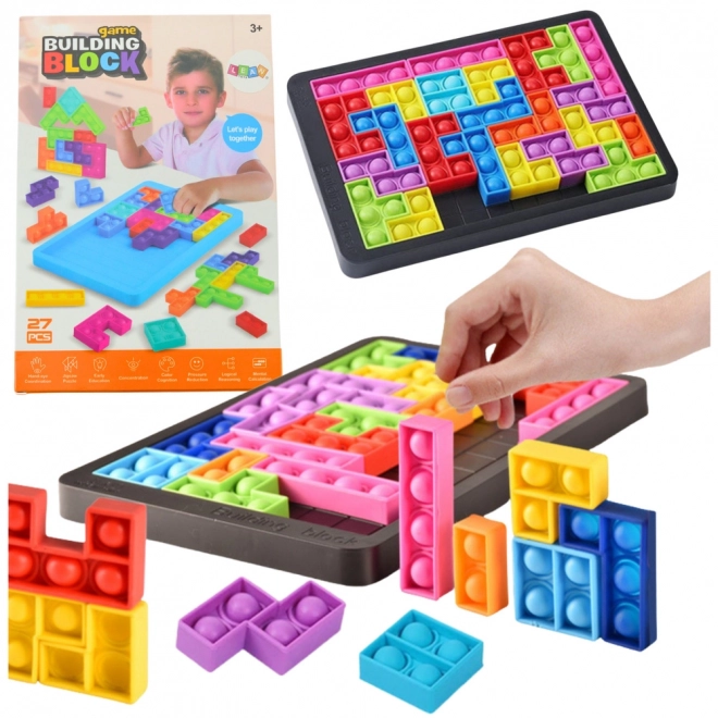 Senzorička igračka Tetris Pop-It Puzzle 3v1