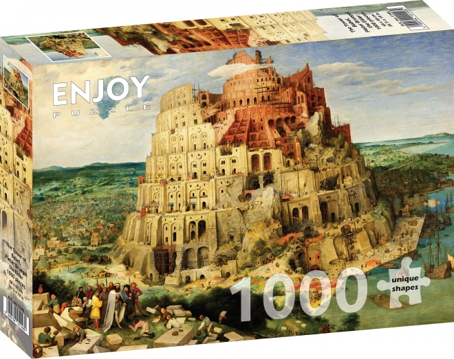 Puzzle Pieter Bruegel: Babilonska kula 1000 dijelova