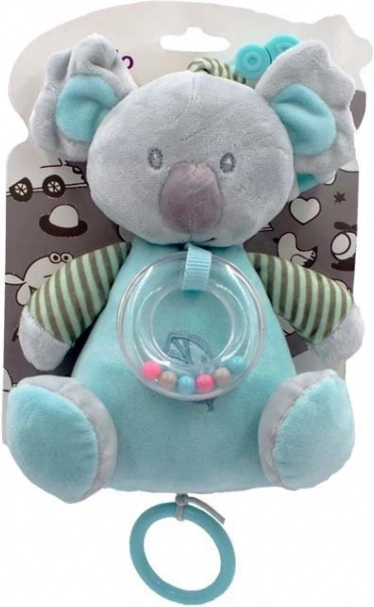 Svirajuća plišana koala mentol boje 18 cm