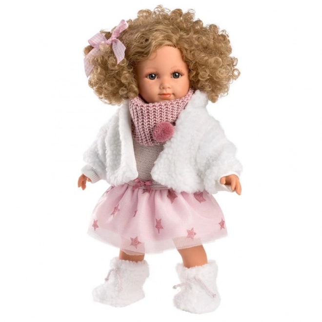 Llorens 53542 ELENA - realistična lutka s mekanim tkaninskim tijelom - 35 cm