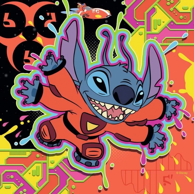 Puzzle 3x49 komada Stitch