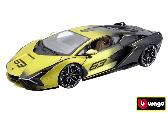 Model Lamborghini Sian FKP 37 u žutoj boji