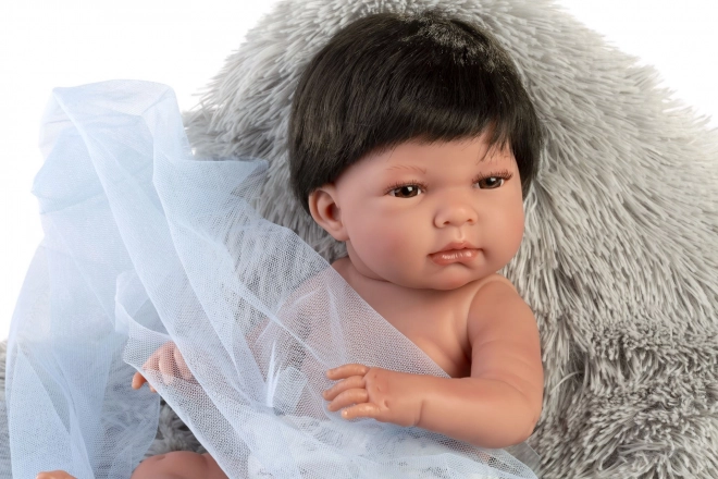 Realistična lutka beba Llorens New Born Dječak s cijelovinilnim tijelom 40 cm
