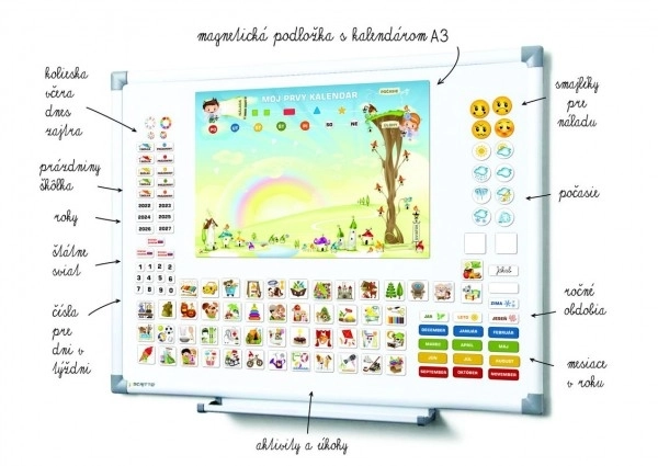 Magnetni kalendar za djecu - Vrtić