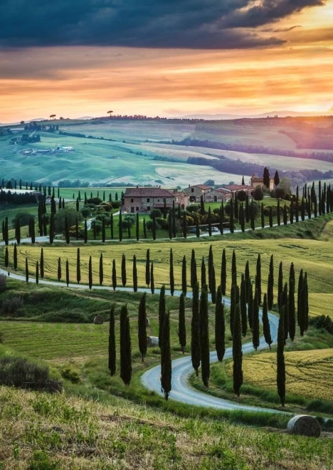 Puzzle RAVENSBURGER Val d'Orcia, Toskanа – 1000 dijelova