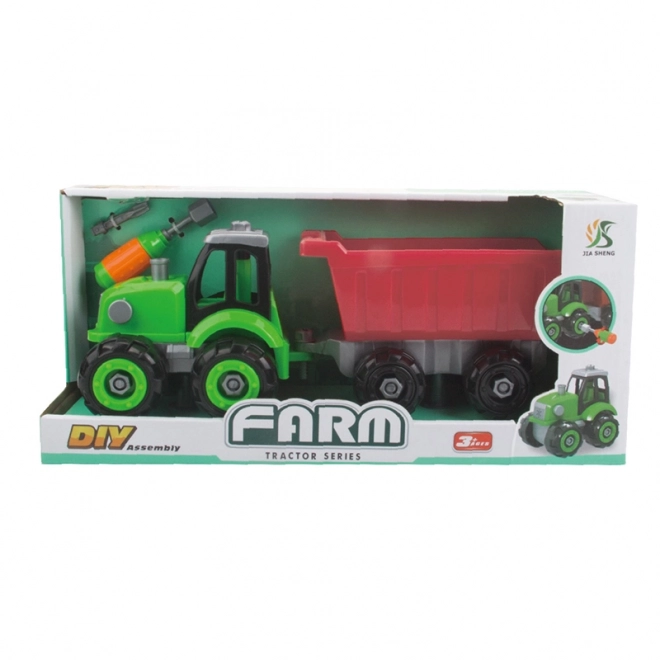 Traktor na odvijač s prikolicom