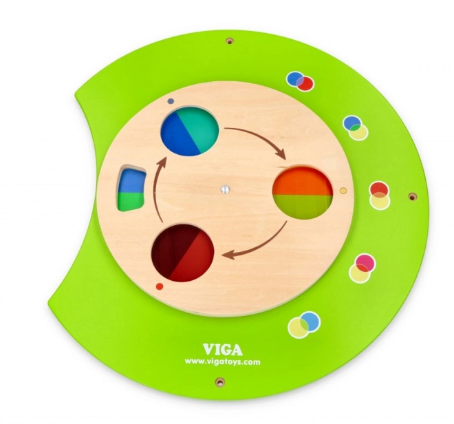 Drveni zidni Montessori panel - gusjenica