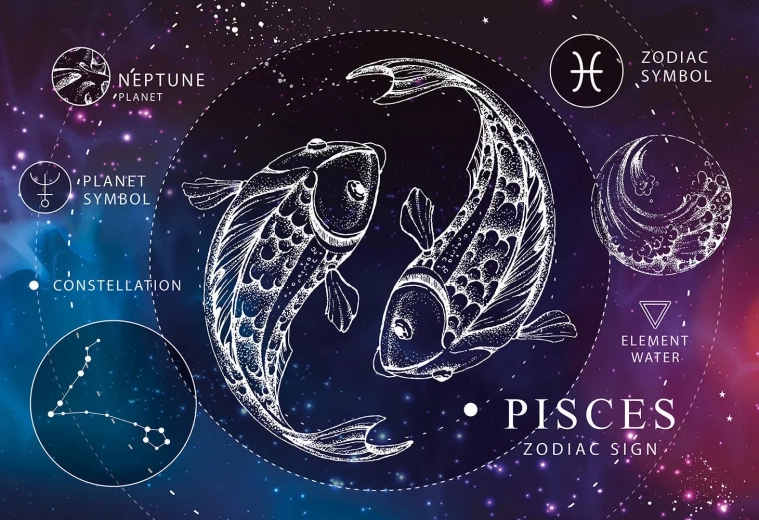 Interdruk puzzle Zodijak - Ribe 250 dijelova