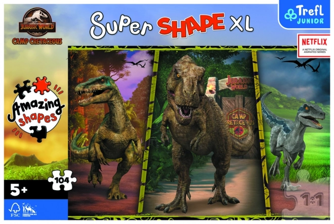 Slagalica Šareni dinosauri XL Super 104 komada