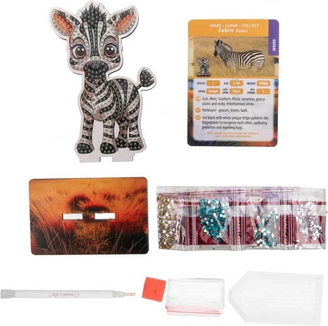 Dijamantno slikanje Safari: Zebra