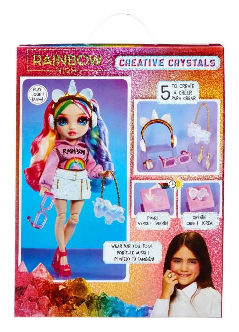 Rainbow High kreativni kristali lutka - Amaya Raine