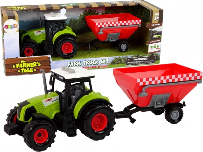 Traktor sa zvukom i odvojivom prikolicom FARMA za djecu