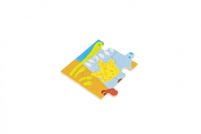 Drvene puzzle 24 dijelova - podmorski svijet
