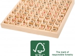 Small Foot tablica množenja s valjcima od FSC drva