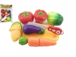 Plastični set za rezanje povrća s daskom i nožem 13,5 × 8 cm