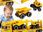 Woopie tow truck with excavator and dump truck