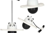 Kids’ panda pogo jumper for balance, black and white