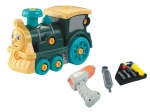 Buildable Toy Train with Electric Screwdriver