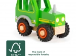 Drveni traktor Small Foot zeleni