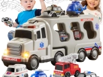 Woopie spasilački set 5 u 1 s tegljačem i vozilima