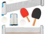 Set za stolni tenis s izvlačnom mrežom i 2 reketa