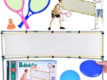 Sportski set 3u1: Mreža za odbojku, komplet za badminton, leteći disk