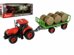 Traktor sa zvukom i svjetlom s odvojivom prikolicom i balama sijena