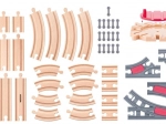 Set drvenih željezničkih pruga s okretištem – 50 dijelova