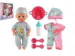 Lutka beba s čvrstim tijelom i dodacima, 25 cm