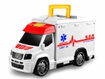 Auto hitna pomoć s efektima i sklopivom garažom bolnice 33,5 cm