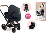 Doll Stroller CYBEX Black 3-in-1 (36–52 cm)