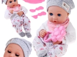 Beba lutka 32 cm s pomičnim kapcima i setom za hranjenje