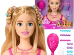 Barbie glava za češljanje i stiliziranje s dodacima, 20 dijelova