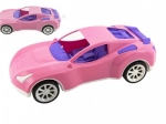Plastic sports car 38 cm in net – pink