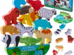 Montessori balansirajuća igra sa životinjama od drva