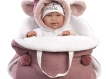 Realistična beba u ružičastoj povojnici 42 cm Llorens