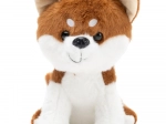 Plišani pas Shiba Inu smeđe-bijeli 20 cm