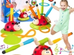 Woopie interaktivna igra 3u1 za djecu – skakačka palica, raketna lansirna pumpa i bacanje prstenova Biedronka